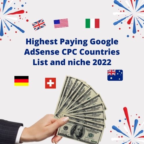 Which countries pay MOST money on ? Top adsense countries